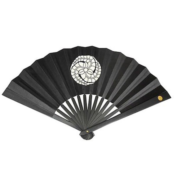 鉄扇 八寸 扇 扇子 尾形刀剣 8寸 黒田官兵衛 TS-黒田 ブラック 黒 おしゃれ 男性用 女性用 鉄扇子 鉄 護身 護身用 ギフト レディース メンズ 団扇 せんす かわいい うちわ 上品