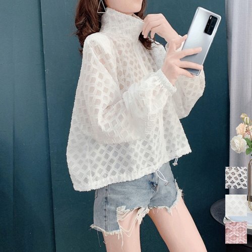 日本倉庫 サマーカーディガン レディースアウター夏 ホワイト/ワンサイズ 4613