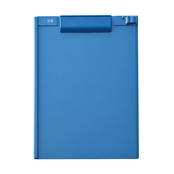(まとめ) リヒトラブ 抗菌クリップボード A4タテ ブルー A-7940-8 1枚 (×20セット)バインダー