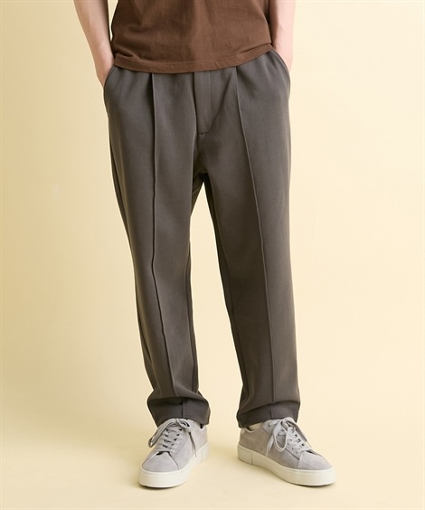 ロングパンツ センターシームダブルフェイスリラックスパンツ