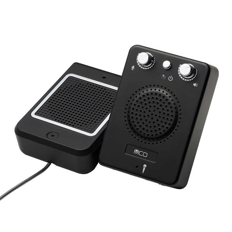 ナカバヤシ　窓口インターフォン パーティションやマスク越しでも声をはっきり伝える ブラック　APU02BK 11,850円