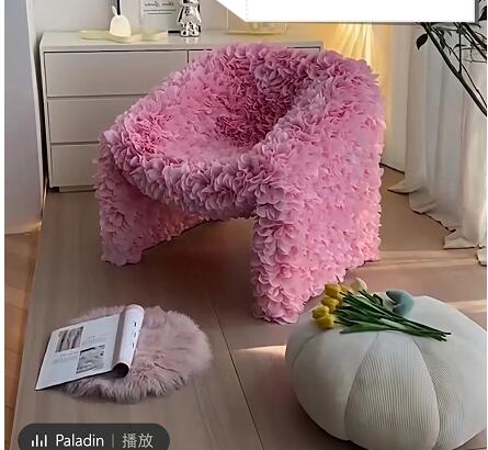 花びら椅子 ソファー チェア 花びら型 高級感 リビング 肘掛け シングル ソファ リビングルーム ホテルモデルルーム デザイナー 北欧風