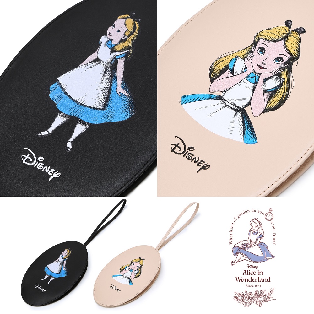 x Disney Alice] Zipper type multi pouch 2色 財布 韓国人気 キャラクター 贈り物 学生財布 コイン財布