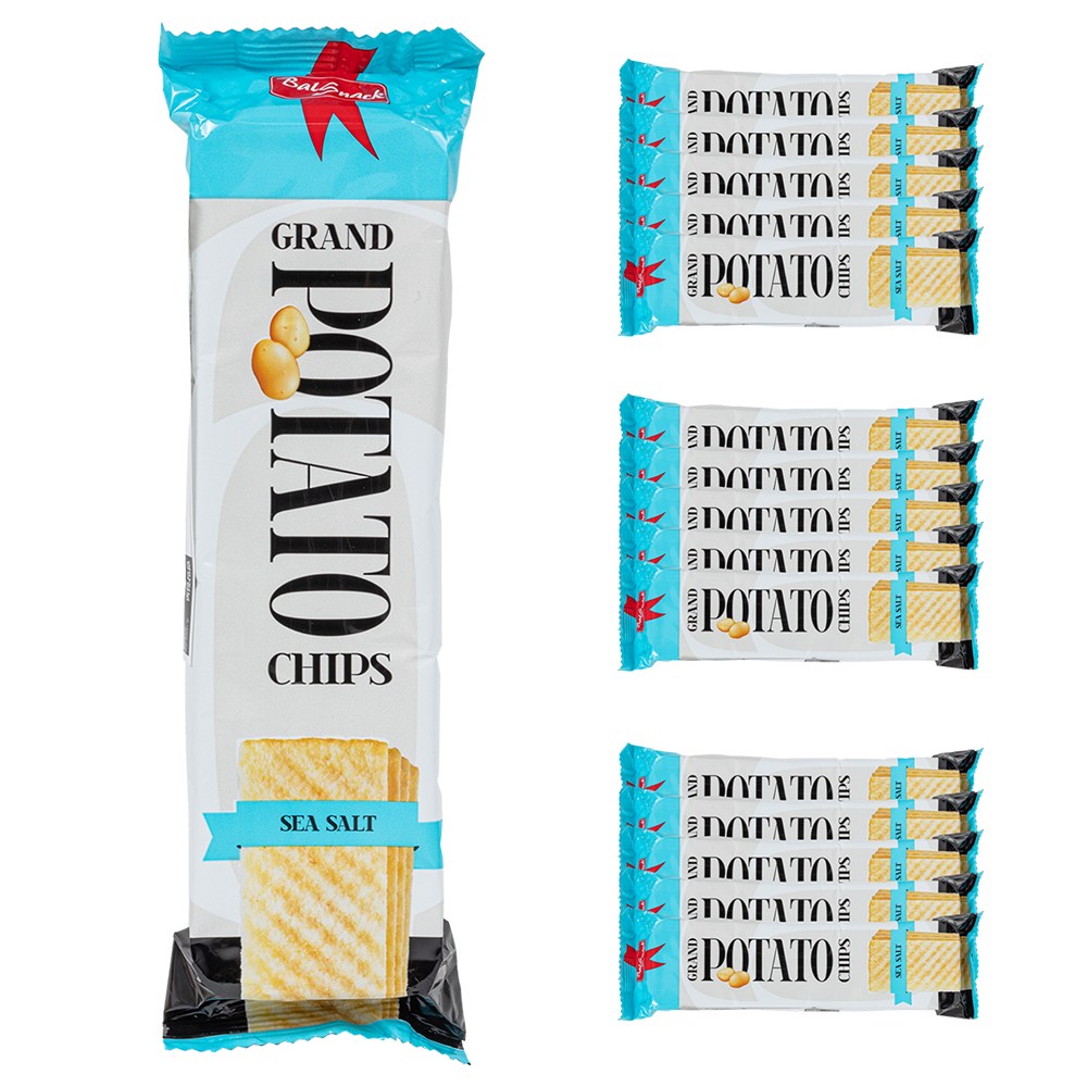 バルスナックグランドポテトチップスシーソルト90g16個