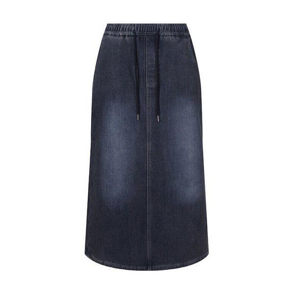 【女性】フリースデニムロングスカート(B254DK982P) (P003752541)