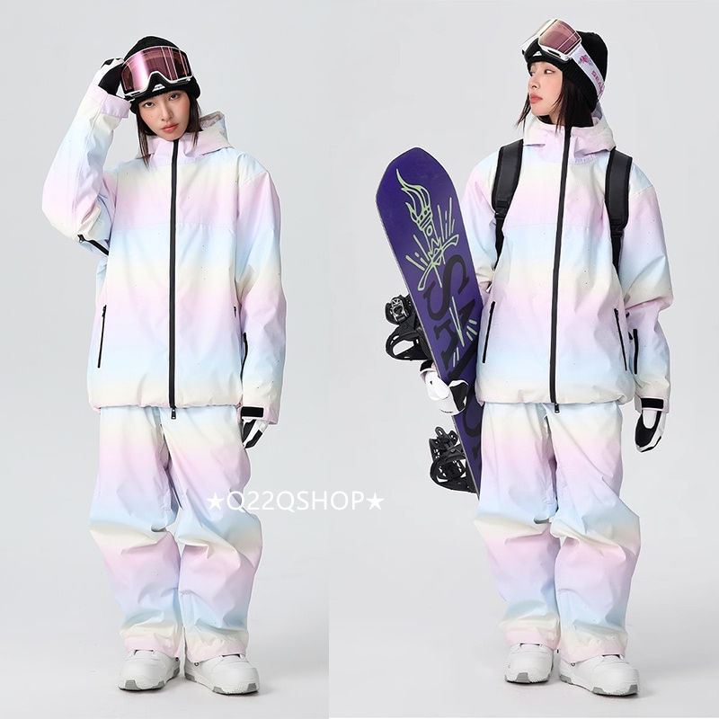 スノーボードウェア 2024 2025 上下セット メンズ レディース ジャケット アウター パンツ セットアップ ウィンタースポーツ スキーウェア スノボー スノボウェア スノーウェア 韓国風 防水