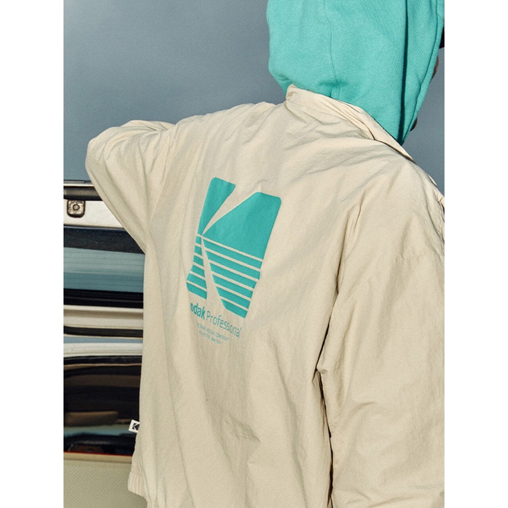 コダックアパレルモノクロームウォームアップジャケットベージュ