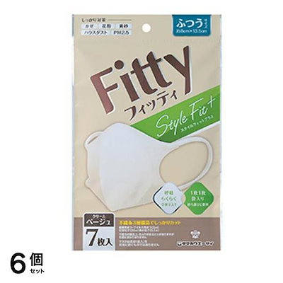 他サイト： スタイルフィットプラス立体マスク ふつう CB クリームベージュ 7枚入 2個セットの商品画像