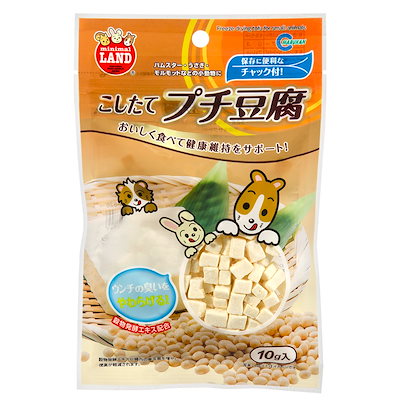 他サイト： こしたてプチ豆腐　１０ｇ　おやつ　ハムスター　うさぎ　ＣＲＣ50―50―20―40―00の商品画像