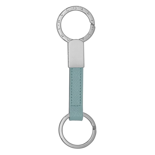 BVLGARI 287684 ブルガリ ブルガリブルガリ マン キーリング カーフレザー グレイシャーターコイズ/シルバー