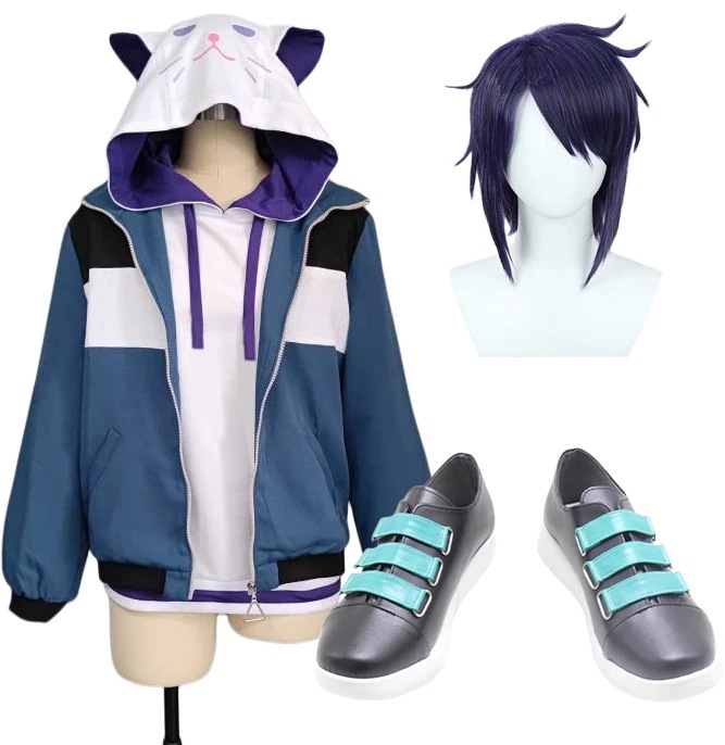 コスプレ衣装 長尾景 ながお けい ウィッグ靴付き バーチャルYouTuber VTuber イベント パーティー 変装 演出服 クリスマス パーティー