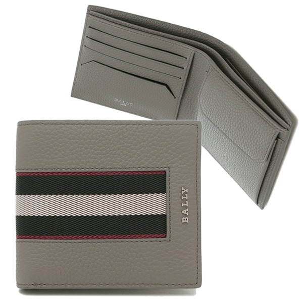 二つ折り財布 ブリベル グレー ブラック メンズ MLW02E VT579 U737P 6306286