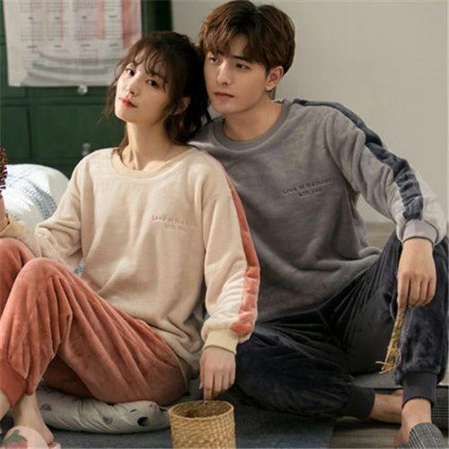 ペアパジャマ もこもこ カップル ペア ウェア 上下 セット ペア パジャマ もこもこ カップル パジャマ ペア 結婚祝い プレゼント ペアパジャマ カ