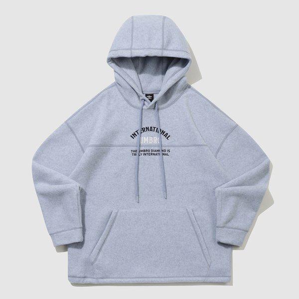 プラスフリースレタリングフード付きTシャツ BLUE BLIZZARD UQ423CHDN1 BBD0