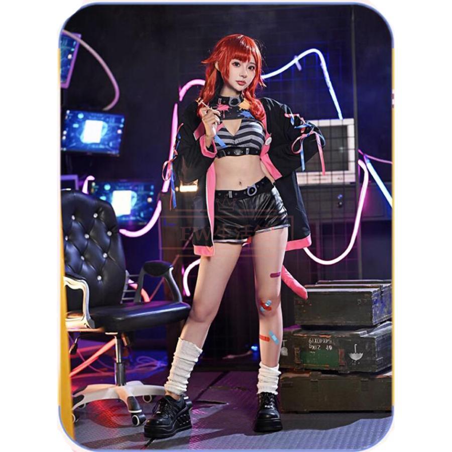 【新品開催 即納】VSPO ぶいすぽっ VTuber 猫汰つな コスプレ衣装 ウィッグ 靴 クリスマス ハロウィン 文化祭