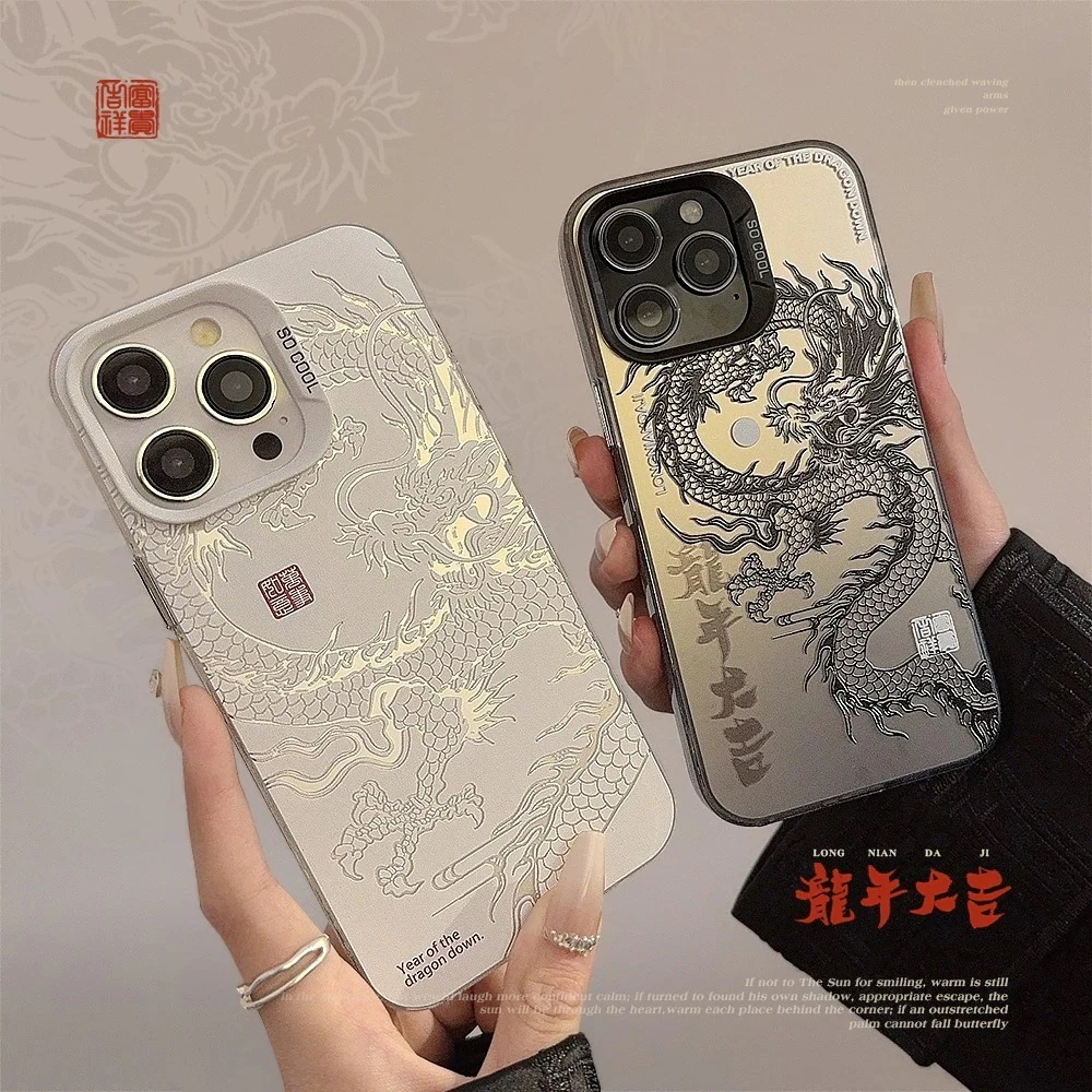 iPhone15ケース 覇気チャイニーズドラゴン レーザー スマホケース 高級感 iphone 14 13 13 pro 12 11 全面保護 保護ケース