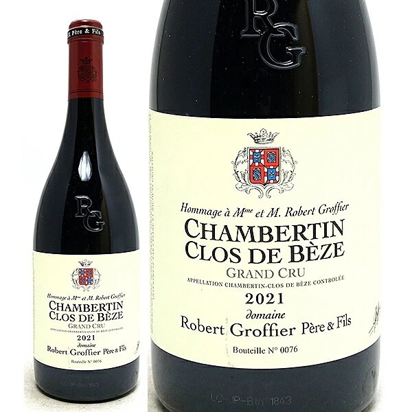 2021 シャンベルタン クロ ド ベーズ グラン クリュ 750ml ロベール グロフィエ ペール エ フィス フランス 赤ワイン コク辛口 ワイン ^B0RGCB21^