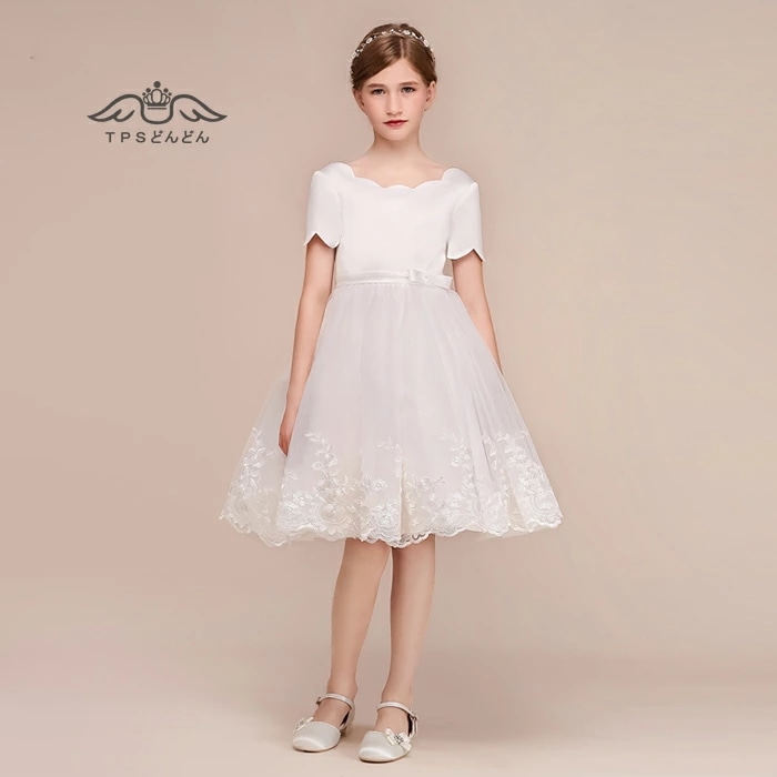 子供ドレス 発表会 女の子 子どもドレス ジュニアドレス シンプルドレス 子供服 ステージドレス ピアノ発表会ドレス コンクールドレス 結婚式 キッズドレス こどもドレス 女の子 ワンピース 白 11