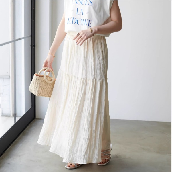 スカート ロング ロング丈 マキシ マキシ丈 Aライン 快適 着心地 かわいい 大人可愛い きれいめ シンプル カジュアル 大人 おしゃれ お洒落 レトロ 大人女子 こなれ感 ラフ ラブリー キュート