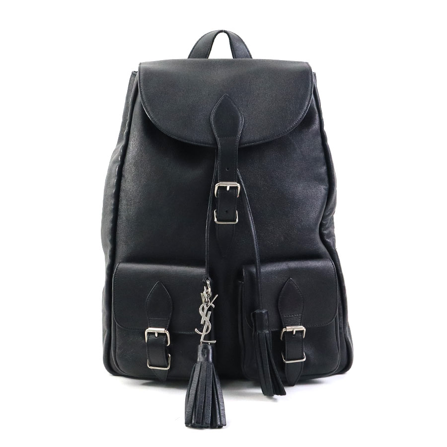 サンローラン SAINT LAURENT リュック レザー ブラック ユニセックス 415195 h30834a