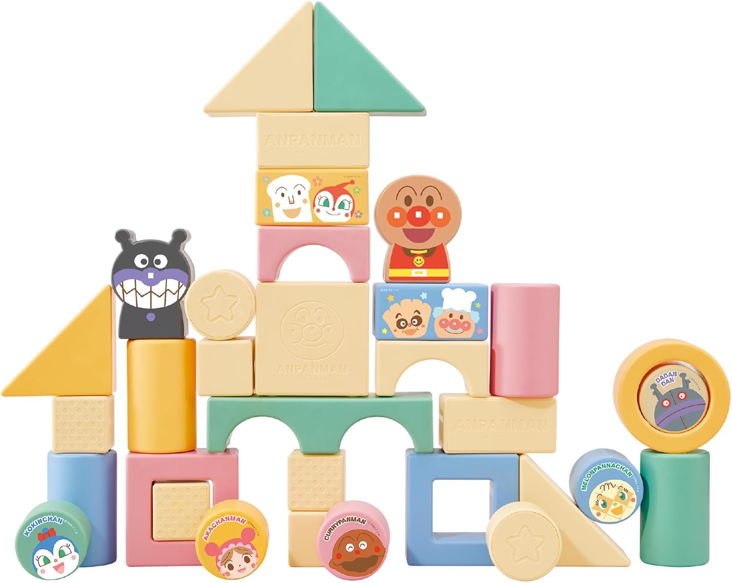 アガツマ(AGATSUMA) アンパンマン 自然の恵 お米からうまれたつみきDX （対象年齢:0ヶ月以上）