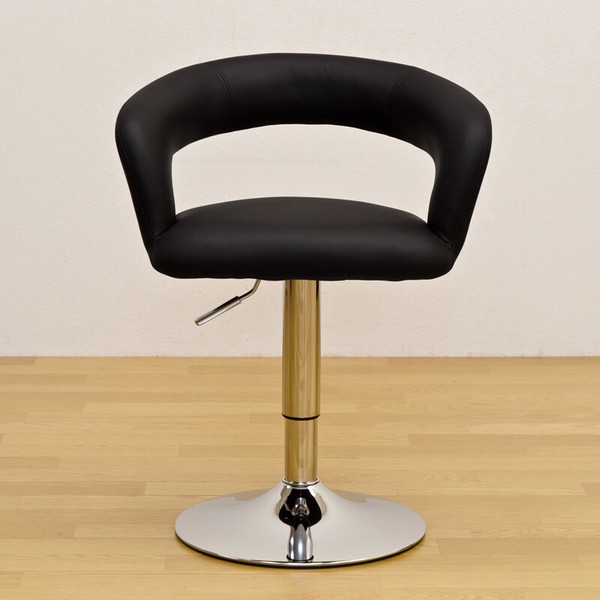 Tobby ダイニングバーチェア BK/BR/RD/WH - 体を包み込むデザインと簡単昇降で快適な座り心地