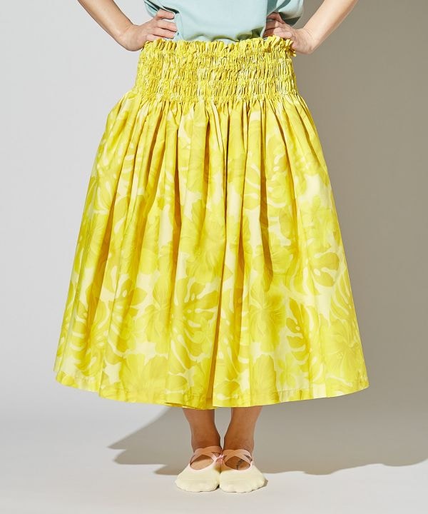 【既製品】【既製品】シングルパウ73CM丈 クラシックガーデン/イエロー系