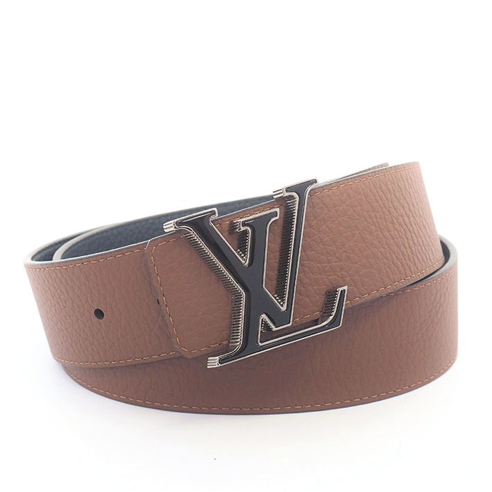 【美品】ルイ ヴィトン サンチュールLV ティルト リバース トリヨン 40MM M0027T 【メンズベルト】