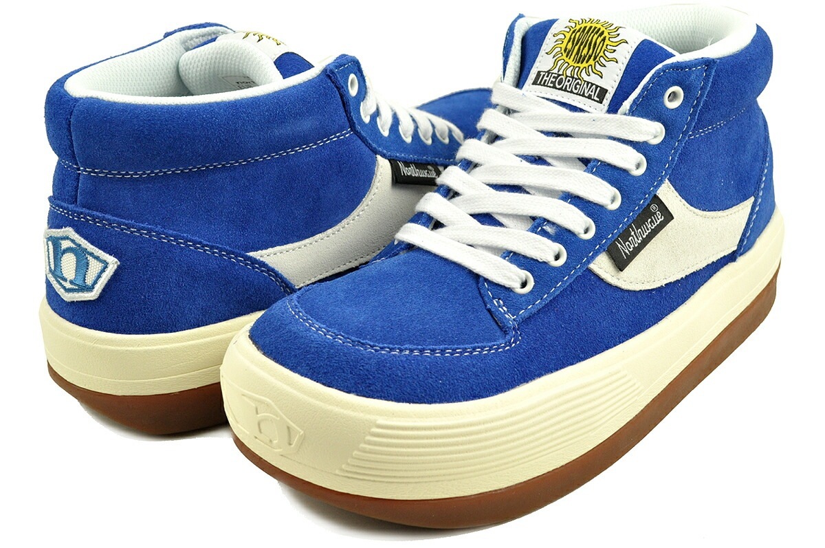 エスプレッソ チリ スウェード ミッドカット ブルー スエード 90s 復刻 厚底 アフタースノーシューズ nw002-ryw