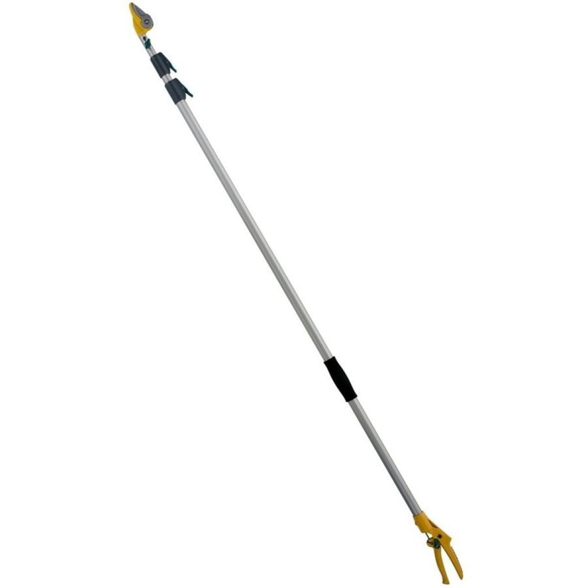 【送料無料】ムサシ 高枝切鋏 【ポールスリム】 3段式 4mロングアンビル刃 380