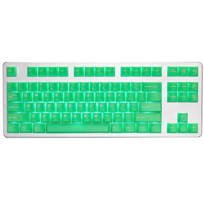 Tai-Hao　Slime Sprout Translucent Cubic Keycap Set ゲーミングキーキャップ グリーン　　th-slime-sprout-keycap-set