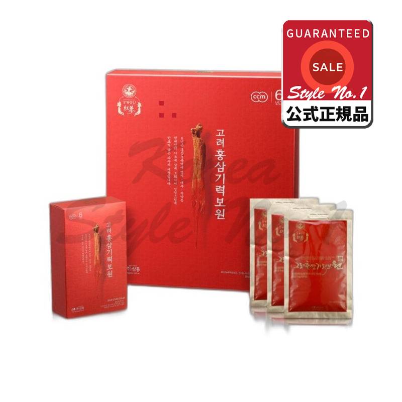 カンゲ商人本社公式モール6年根紅参気力保院(50ml 30包) 1.5L単品 7,397円