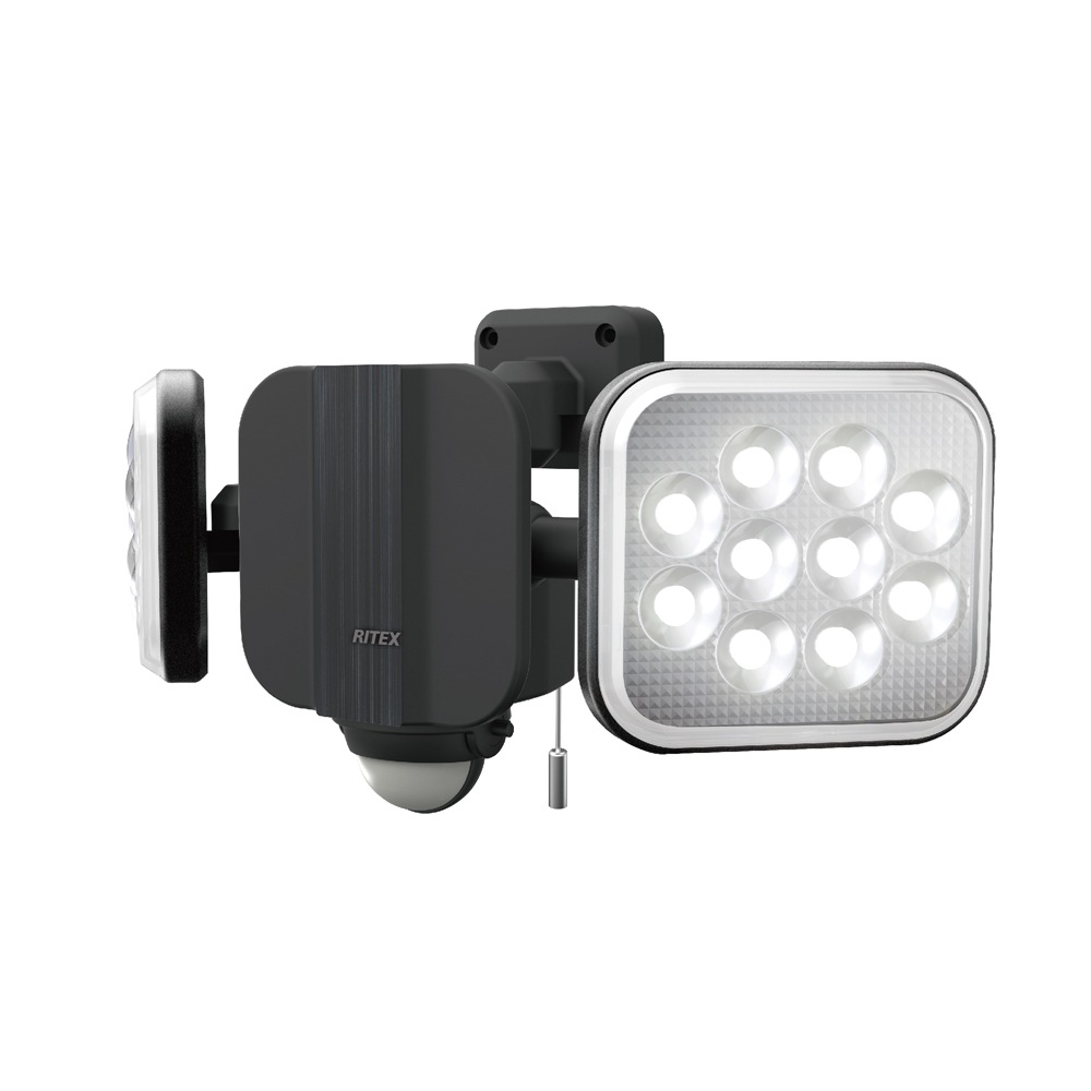 ムサシ LED-AC2028 AC式 LEDセンサーライト（14W×2灯） LEDAC2028