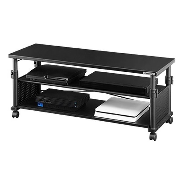 昇降式テレビ台 スタンダードタイプ/幅1000×奥行350×高さ370560mm/ブラック BHV-1000H-BK