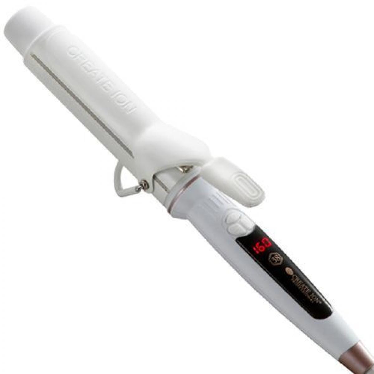 【在庫有・即納】クレイツ エレメアカール 38mm ヘアアイロン SC-G73312W ホワイト カールアイロン 海外兼用 クレイツイオン コテ 温度10段階