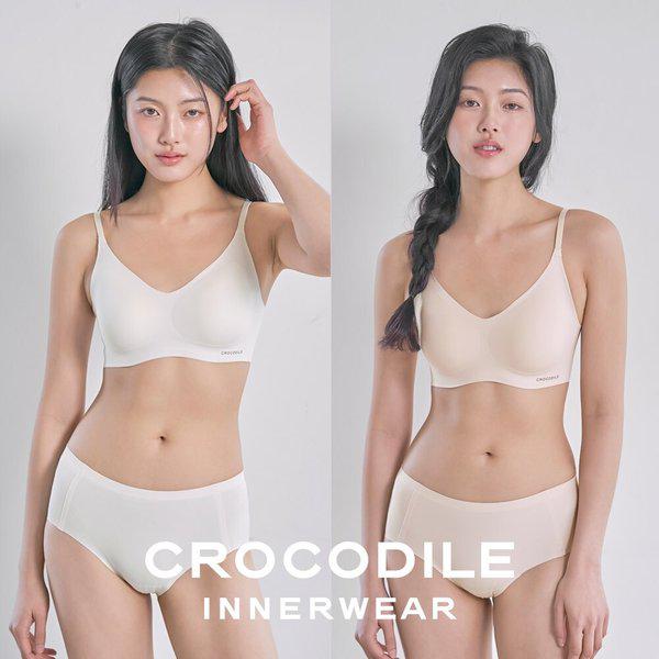[] ソフトクールインゲン シェルロン パッド分離 フック型 ブラ+パンツ 4種セット オートミール ベージュ CDW5N1718_