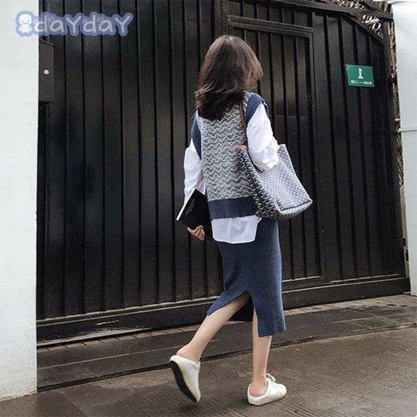 3点セットニットセットアップ レディース ゆったり ニットトップス ニット ワンとパンツ セットアップ 秋冬 無地セーター カジュアル 韓国風 オシャレ