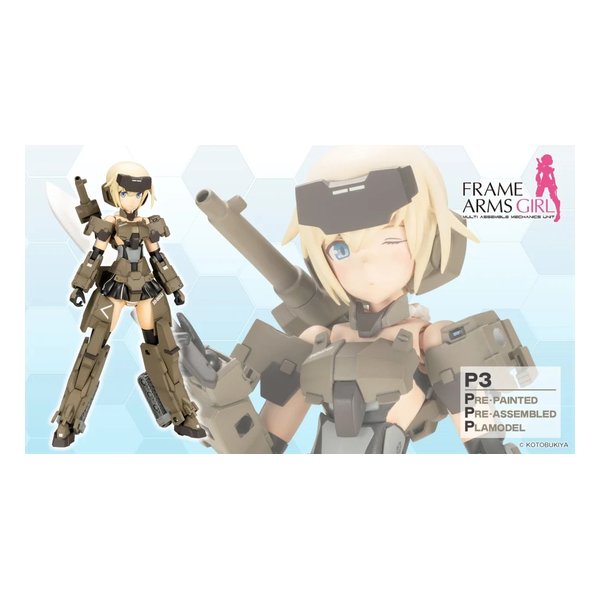 プラモデル フレームアームズ・ガール P3 轟雷 塗装組立済/ノンスケール/全高150mm FG163