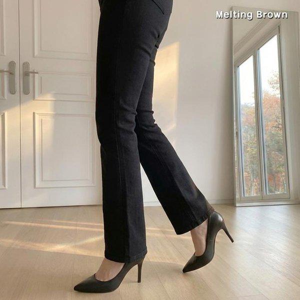 女性スリムフィット冬ブーツカットパンツ K14