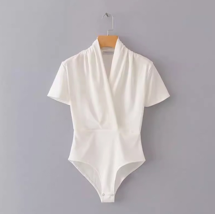 レディース オールインワン つなぎ 半袖 Vネック スリム Iライン かわいい 大人可愛い おしゃれ かっこいい こなれ感 ラフ ガーリー 個性的 クール エレガント 主役級 存在感 抜け感 ラブリー