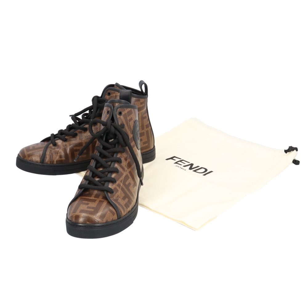 フェンディ ズッカ スニーカー PVC 8E6594 FENDI 中古 美品