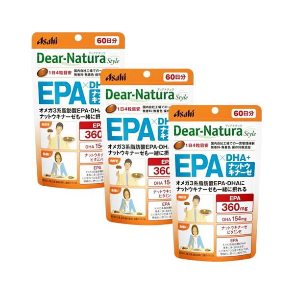3個セット アサヒ ディアナチュラスタイル EPA×DHA＋ナットウキナーゼ(L2)