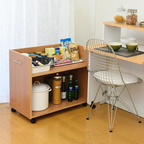収納棚 収納 ラック ワイド 幅広 キャスターつき クローゼット 押入れ キッチン リビング ベッドサイド ソファサイド デスク横 本棚 マルチラック ワゴン