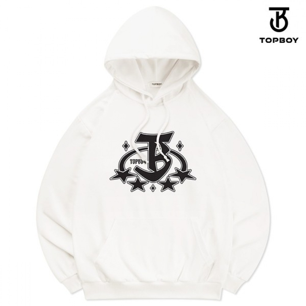 (TOPBOY) 両面スターエンブレムプリントパーカー
