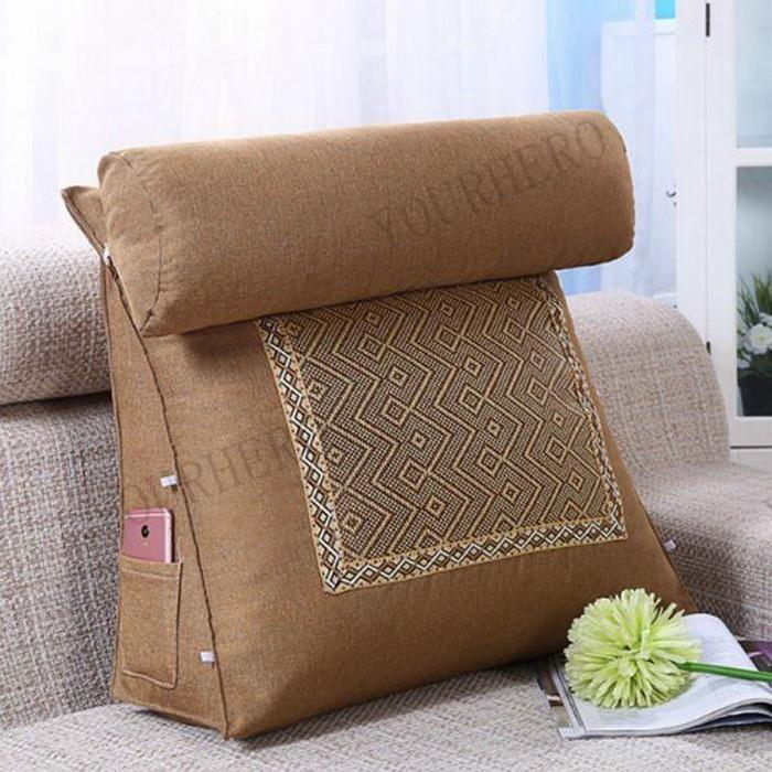 新しいデザイン！クッション ベッド 背もたれ 三角 クッション 冷感接触 ひんやり 涼しい 椅子 ソファー ごろ寝 枕 腰痛 疲れない おしゃれ 5,624円