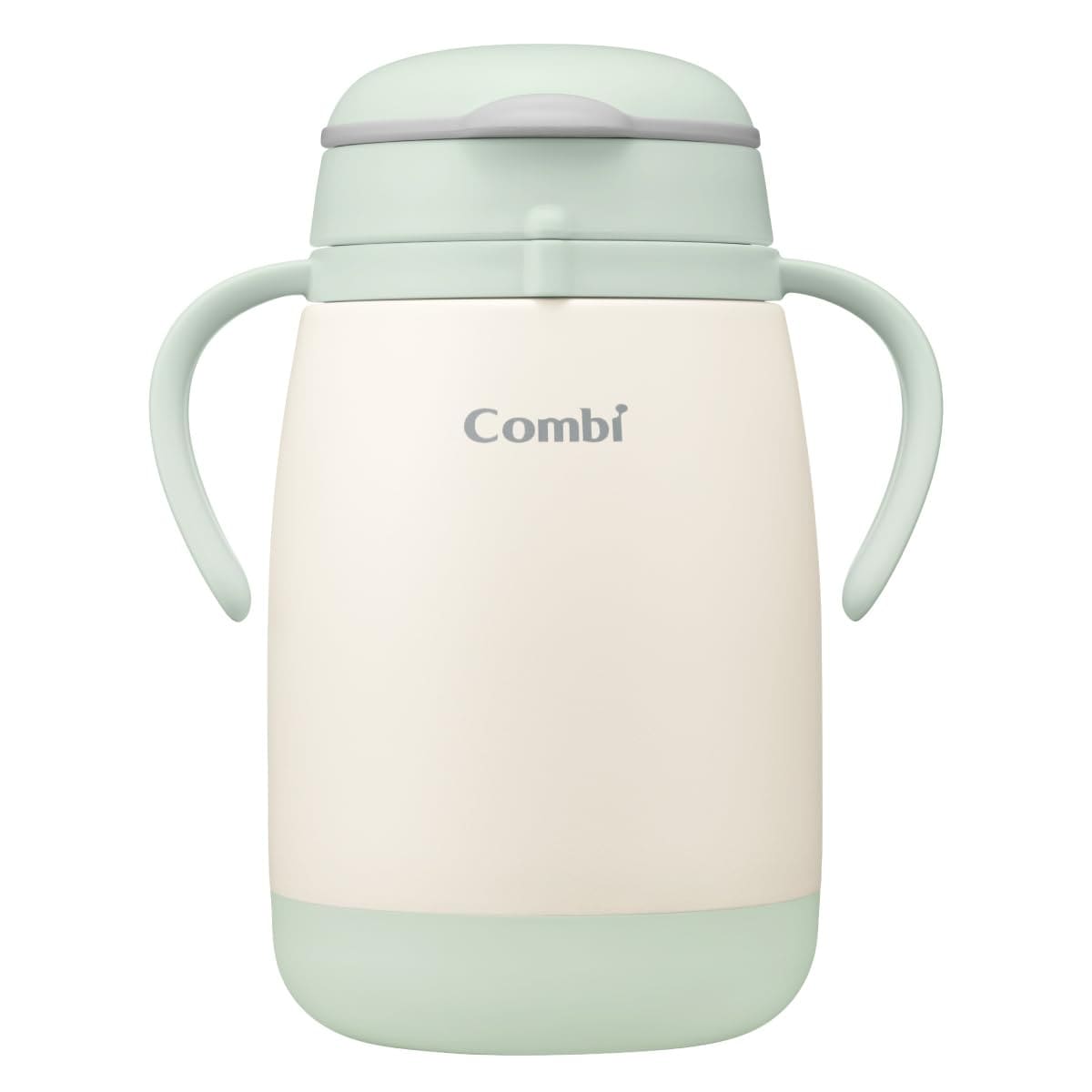 コンビ 【ラクマグから遂に保冷タイプが登場】 保冷 ラクマグ ステンレス グリーン 370ml 魔法びん構造で冷たさキープ 漏れないストロー 25年2月発売