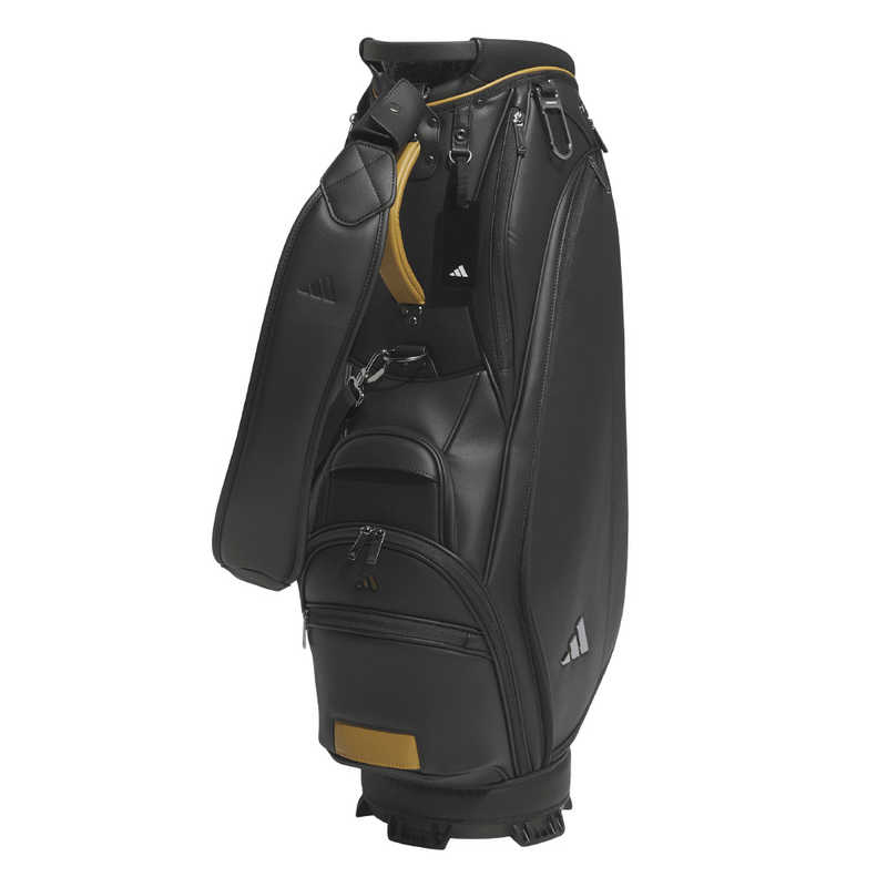 アディダス　ゴルフ用品 合成皮革 キャディバッグ ［NS ( 9.0型3.9kg 47インチ対応 ) / 口枠5分割］ ブラック　JUT50