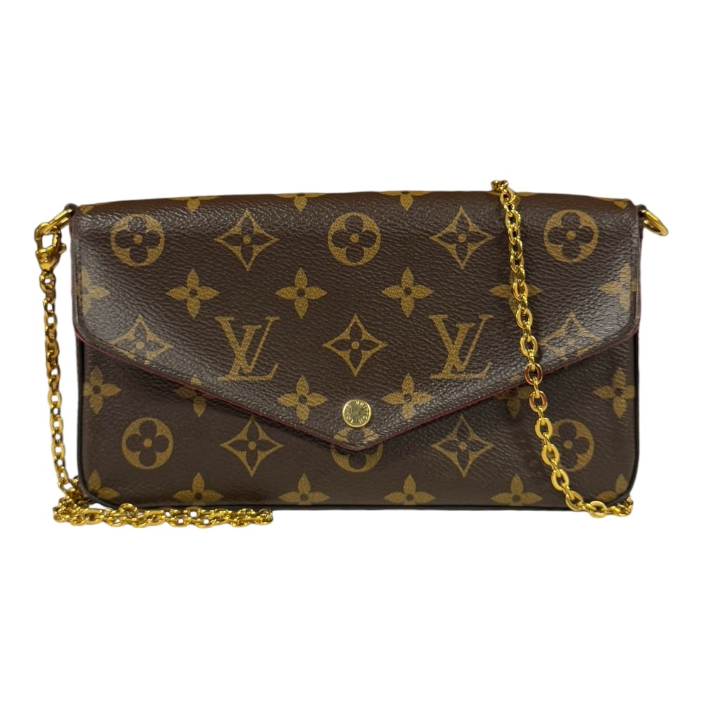 ルイヴィトン ポシェット・フェリシー モノグラム ショルダーバッグ モノグラムキャンバス M81896 ブラウン LOUIS VUITTON 中古 108,900円