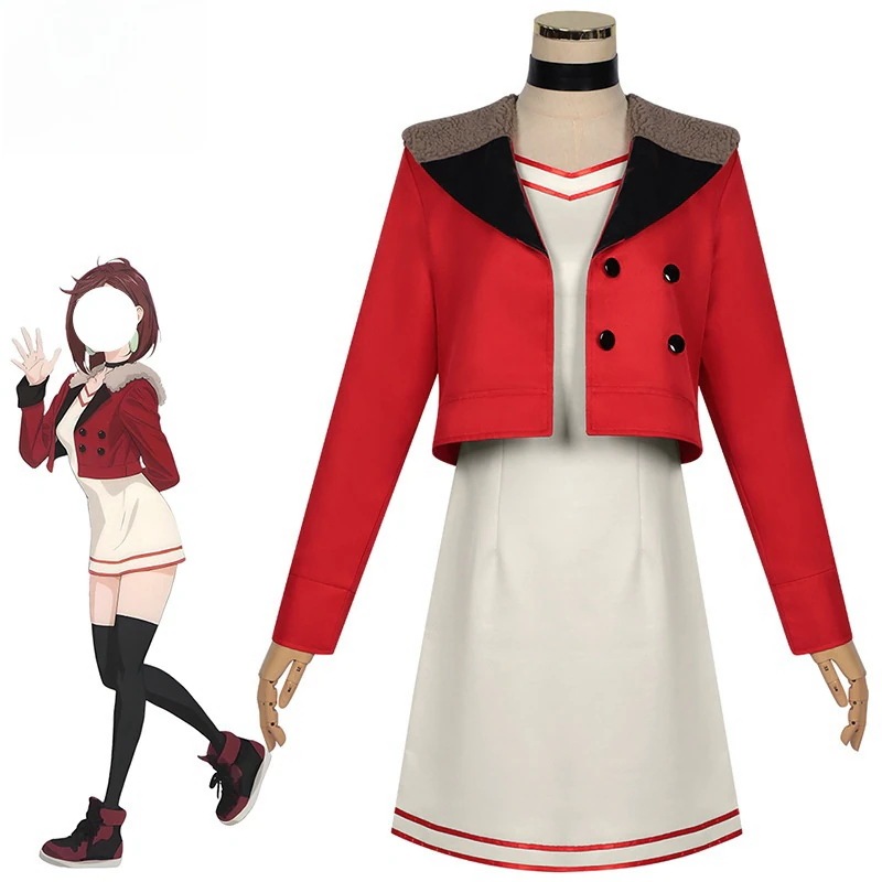 ダンダダン　綾瀬 桃　ジャケット＋ワンピース　イヤリング＋首飾り贈り　JK服　高校服　たかくら けん　オカルン　イベント　仮装　コスチューム　イベント　舞台衣装 6,575円