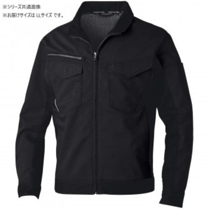 桑和 3478-00 長袖ブルゾン LLサイズ ブラック(4)